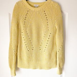 Lucky Brand knit yellow sweater